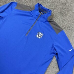 Nike Creighton Bluejays Jacket Men's Large Golf Tour Performance Dri Fit 1/4 Zip